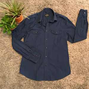 Express | Casual Blue Button Up